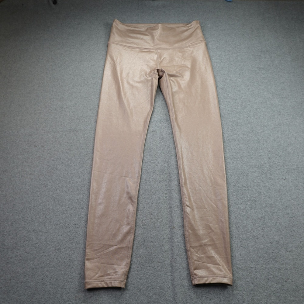 Athleta Leggings  Womens S Rose Gold Metallic Elation Shimmer Tight Yoga